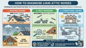 loud noise in attic