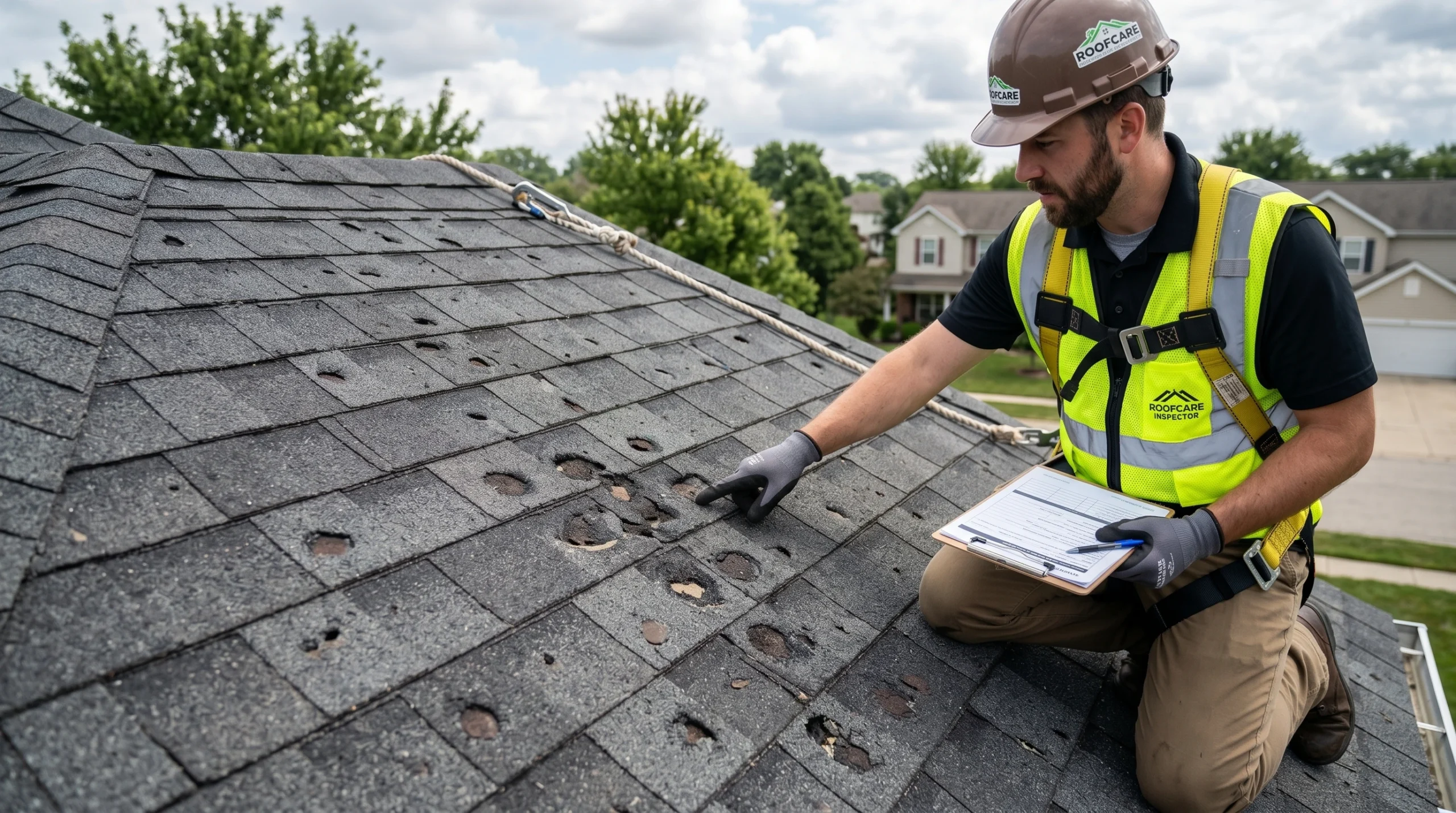 hail damage on roof