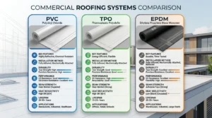 Commercial PVC Roofing in Brentwood