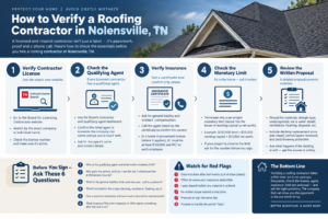 infographic verify a roofer in nolensville, tn